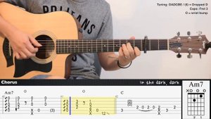 SLOW DANCING IN THE DARK - Joji | Fingerstyle Guitar | TAB + Chords + Lyrics