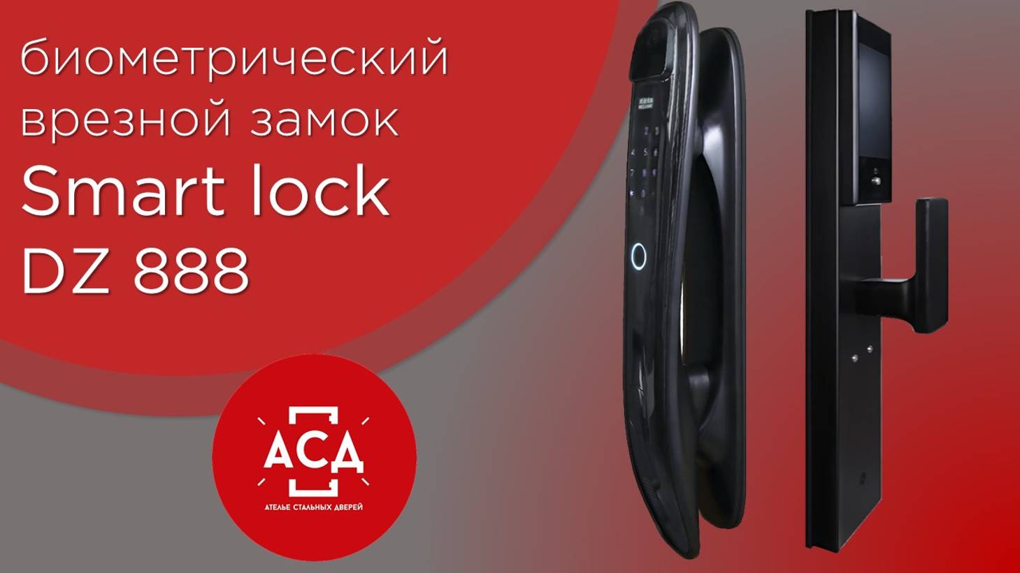 Обзор биометрического врезного замка Smart lock DZ 888