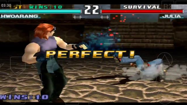 Tekken 3, Hwoarang fight || Tekken 3 android Mobile Game смотреть онлайн