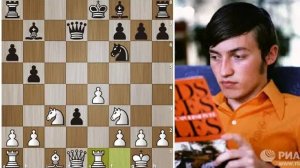 Карпов сдает экзамен по тактике Талю! Шахматы.