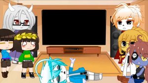 Undertale Reacts to Bad Time Trio But I wanna die || Undertale Gacha Club ||