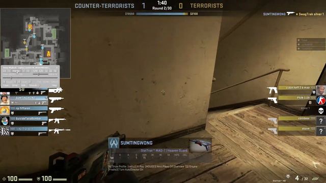 CS:GO Epic clutch 1 vs 5 with Mag-7 смотреть онлайн