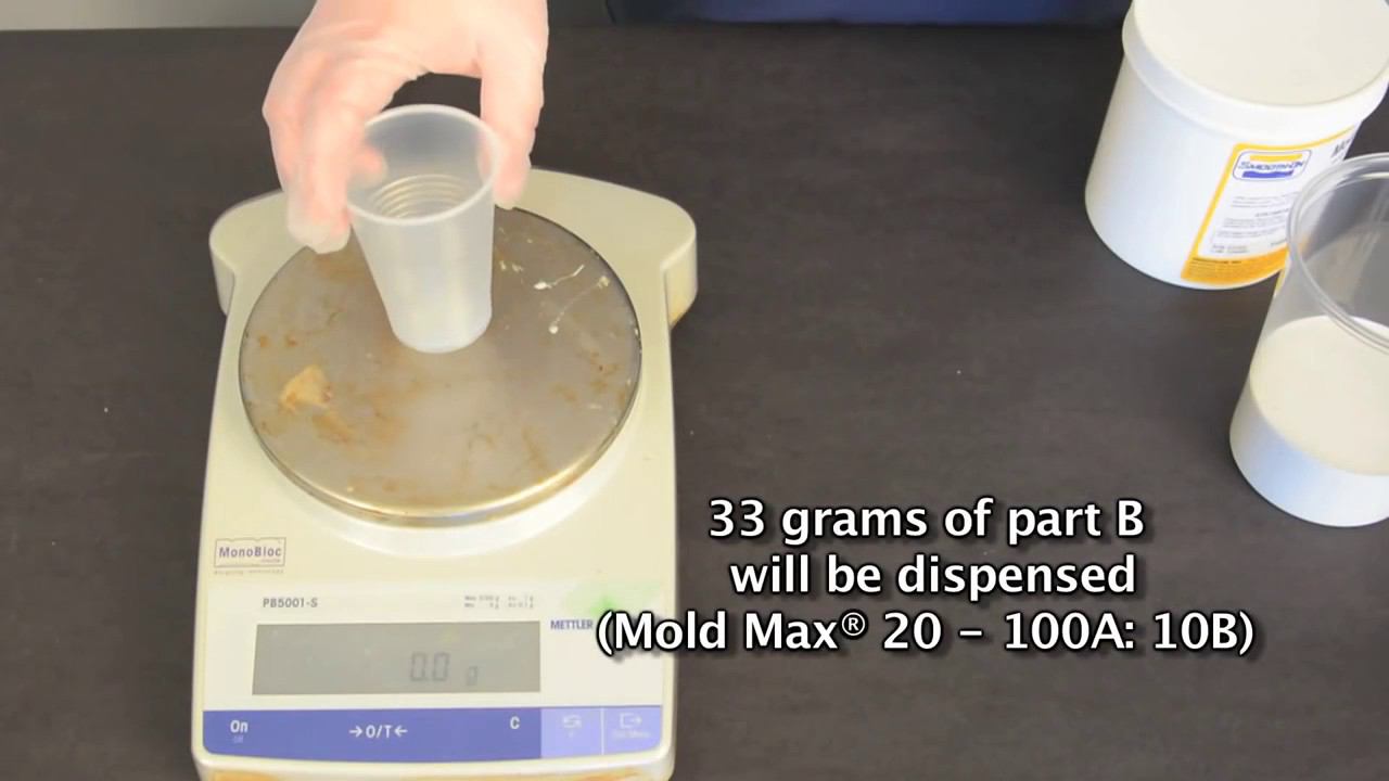 Взвешивание на примере силикона MOLD MAX 20 смотреть онлайн