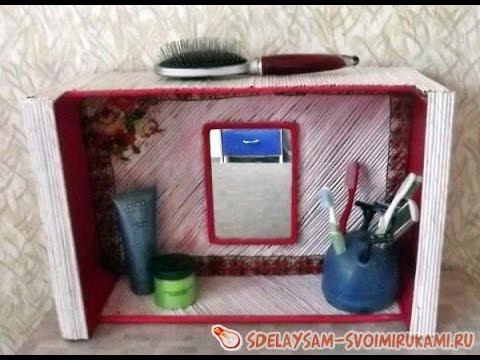 Декоративная полочка из фанерного ящика. смотреть онлайн