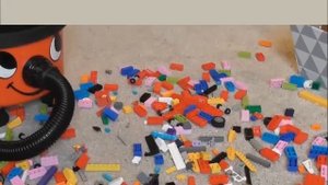 HENRYTHE HOOVER Gobbles Up the LEGO BLOCKS! ➡️ Funny VACUUMING Video #henryhoover #vacuumingcarpet