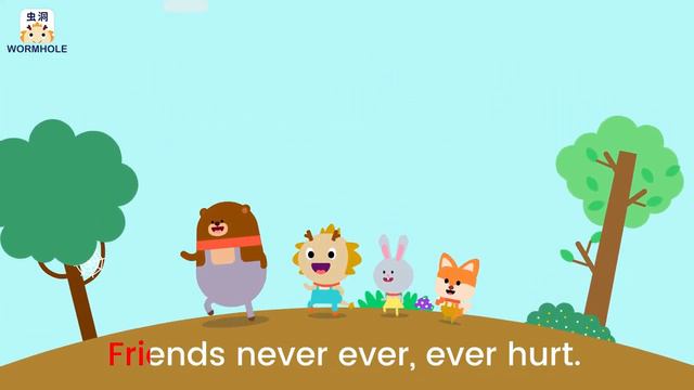 Friends Always Share ♫  _ Best Friends Song _ Wormhole Learning - Songs For Kids