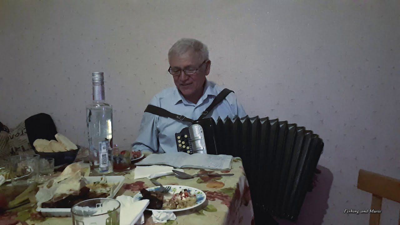 Играет на баяне и поет - На двоих один паспорт