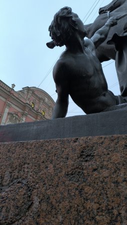 Дождь в Питере 🌊 и мокрые кони)) Аничков мост / Anichkov bridge