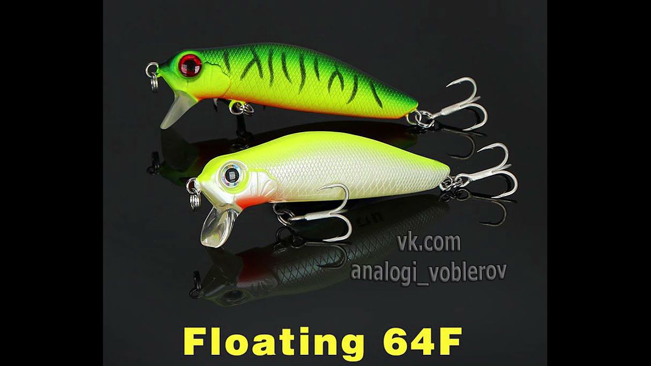 Копия воблера - Jackson Dead Float 60F с Алиэкспресс