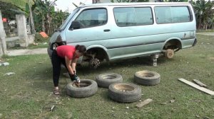 Repairs Restores A Severely Damaged Old Car. The Car Was Bought From A Scrap Yard \ Blacksmith Girl