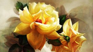 Цветы и натюрморты художника Джил Кирстен.