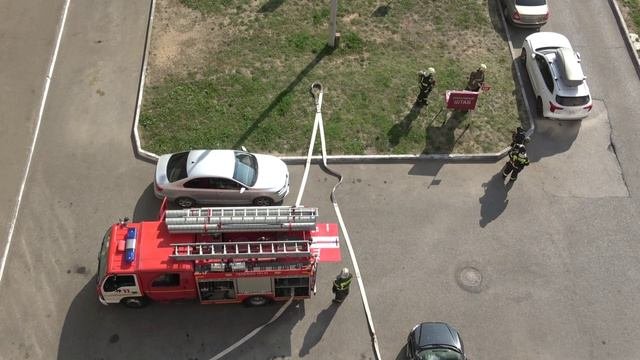 Пожарные провели учения Огнеборцы МЧС России отработали навыки тушения пожара Новочебоксарск