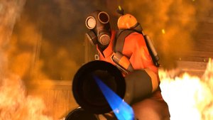 Играем в 
Team Fortress 2 за огнеметчика