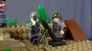Lego WW2 German mortar animation / Немецкий миномёт. Лего анимация.