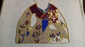 Вышивка иконы Николай Чудотворец цветным бисером. Как вышивать Евангелие.