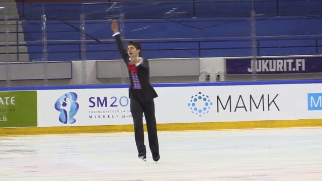 Taitoluistelun SM 2016 Mikkeli 20.12.2015 SM-Seniorit miehet vapaaohjelma Valtter Virtanen смотреть онлайн