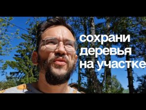 Сохрани деревья на участке! Влажность конструктива после дождя. Каркасный дом д16. Валдайский Мастер