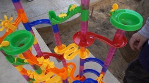MARBLE RUN Maze Race with Marbles Toy Game! Let's Play!