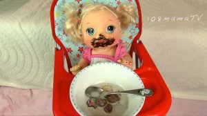 #Кукла Как Свинка Пеппа Кушает Шоколадные Хлопья Мультик Как Мама Кормила Девочку 108маматв