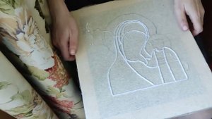 Вышивка Казанской иконы из Венчальной пары. Начало.