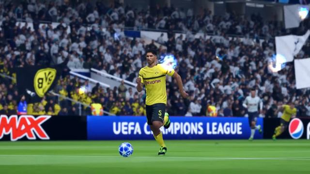 ACHRAF HAKIMI GOAL BORUSSIA DORTMUND VS TOTTENHAM HOTSPUR CHAMPIONS LEAGUE FIFA 19 смотреть онлайн