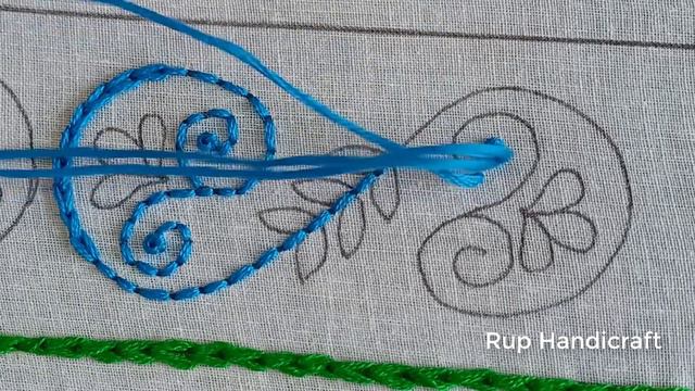 DIY Embroidery Delight ! Learn the Art of Creating Stunning Border Designs Rup Handicraft
