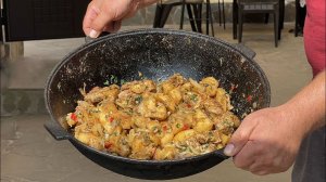 ОДЖАХУРИ ПО ГРУЗИНСКИ В КАЗАНЕ НА КОСТРЕ