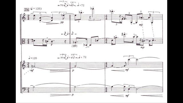 Elliott Carter - String Quartet No 3 with score (1971) смотреть онлайн