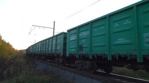 ВЛ11-402/393 Б с грузовым поездом и супер-приветливой бригадой