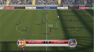 Прохождение игры PES 14 (Режим Мастер лига за ФК "Барселона ) Часть №13 "Разгром Леванты "