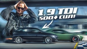 Бешеный ДИЗЕЛЬНЫЙ Seat на 550+ СИЛ с ЗАКИСЬЮ АЗОТА унижает Hellcat!