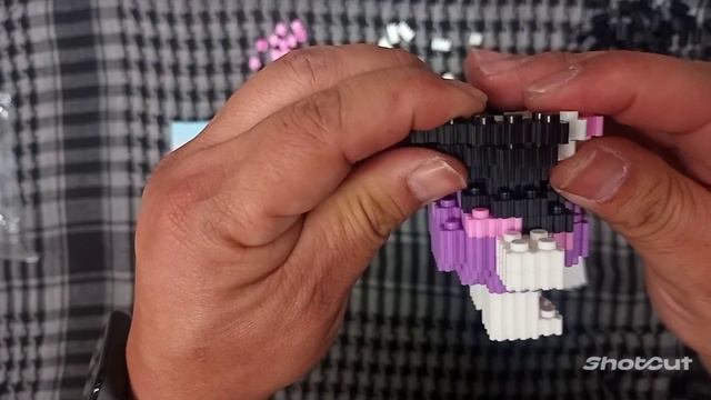 Figura Armable Tipo Lego (kuromi 🐱)