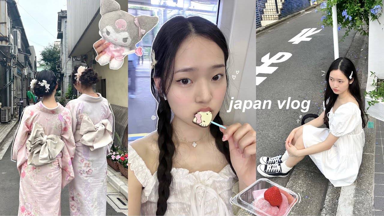 JAPAN VLOG🍥: exploring tokyo, kimonos, teamLab, shibuya, sanrio & anime, what i eat & akihabara смотреть онлайн