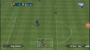 PES 17/18 PSP Gameplay - BARCELONA VS DORTMUND ( Emirates Stadium )