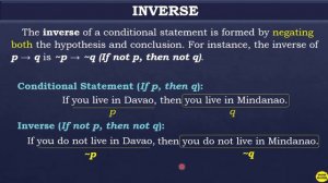 CONVERSE, INVERSE AND CONTRAPOSITIVE OF IF - THEN STATEMENTS || GRADE 8 MATHEMATICS Q2