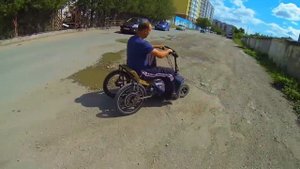 Переделка электро скутера инвалидной коляски.