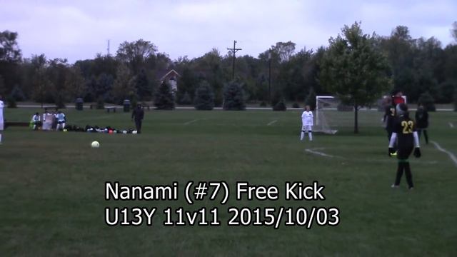 2015/10/03 Nanami Free Kick