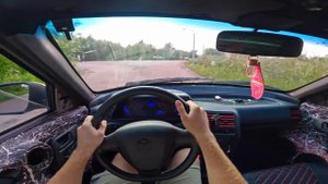 2001 LADA 2112 16 MT POV TEST DRIVE
