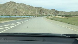 Выезд из города Баянхонгор в сторону Арвайхээр