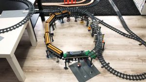 LEGO CITY TRAIN 60197 60198 | TrixBrix piling | double spiral of tracks loop | fun |