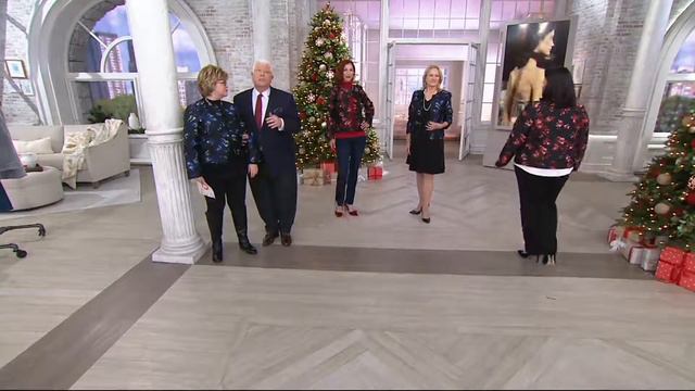 Dennis Basso Floral Jacquard Cropped Jacket on QVC смотреть онлайн