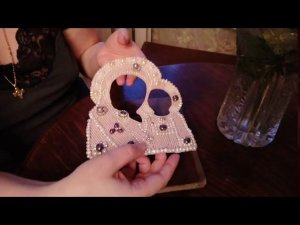 Вышивка Казанской иконы Божьей Матери. Обратная сторона вышивки.