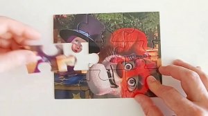 Tiger, Masha and the Bear - solving a set of puzzles for kids 36🧩Danik and Lesha