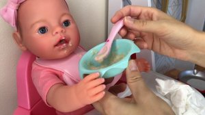 💖Baby Born Doll With Magic Eyes & Pacifier! ⭐️Baby Born Morning Routine: Play, Eat & Rest!🍼