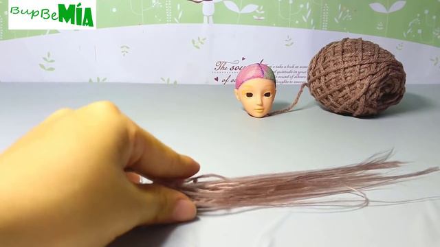 Làm tóc giả từ len cho búp bê/ Wig for doll | BÚP BÊ MÍA смотреть онлайн