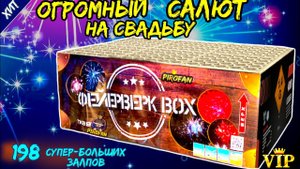 Салют 198 залпов разнокалиберных tkb959 “Фейерверк BOX”