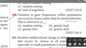 Evolution class 12 neet previous year questions last 33 years Part 2