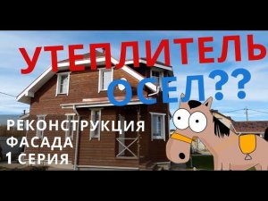 УТЕПЛИТЕЛЬ ОСЕЛ ? Реконструкция фасада каркасного дома / меняем Русский фасад на Шведский?  1 Серия