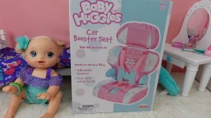 Baby Alive Packing her bag to go to Grandmas House in New doll Carseat