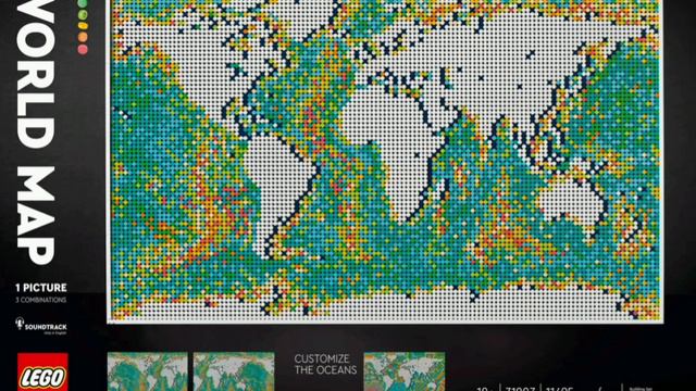 THE LARGEST LEGO SET! || LEGO Art World map 31203 preview смотреть онлайн
